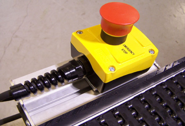 Plastic Belt Conveyor E-Stop